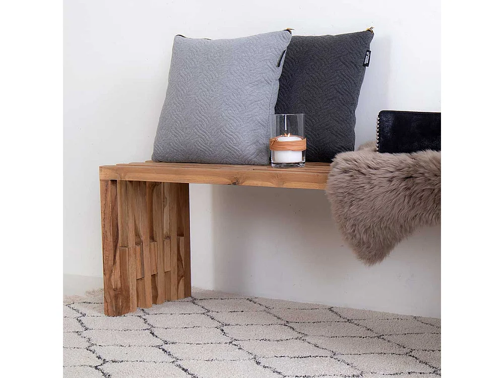 Sitzbank aus Teak Massivholz 140 cm breit