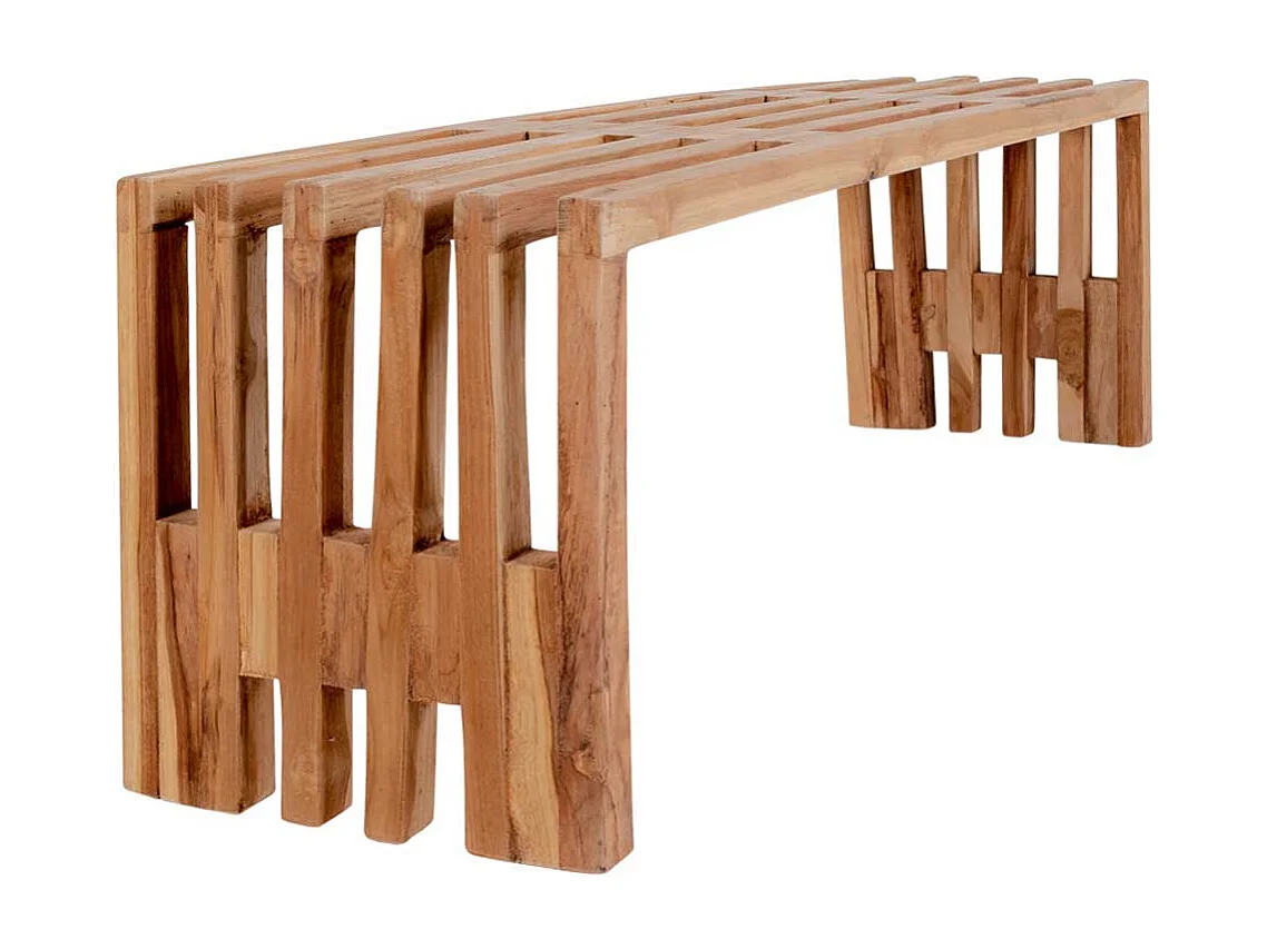 Sitzbank aus Teak Massivholz 140 cm breit