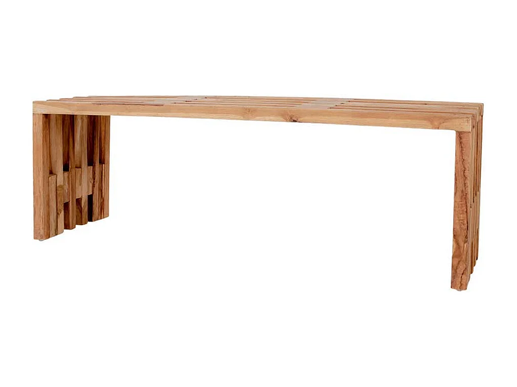 Sitzbank aus Teak Massivholz 140 cm breit