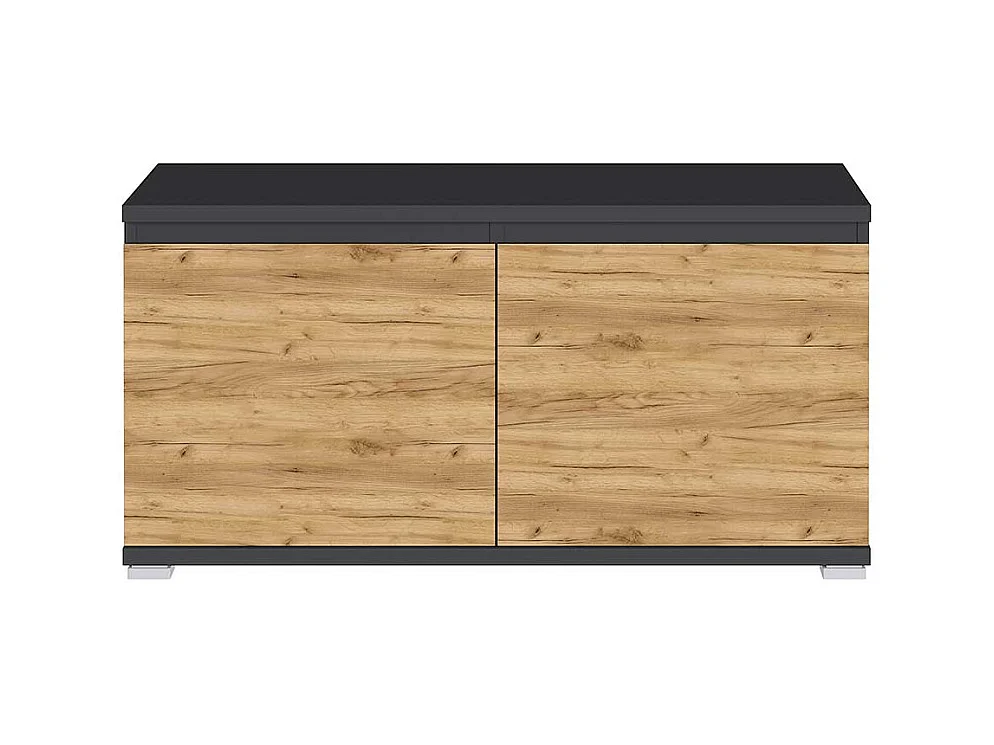 Garderobensitzbank in Wildeichefarben und Anthrazit Made in Germany