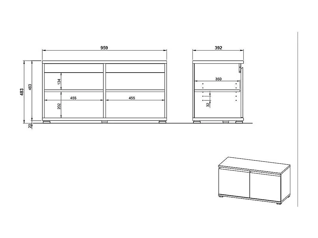 Garderobensitzbank in Wildeichefarben und Anthrazit Made in Germany