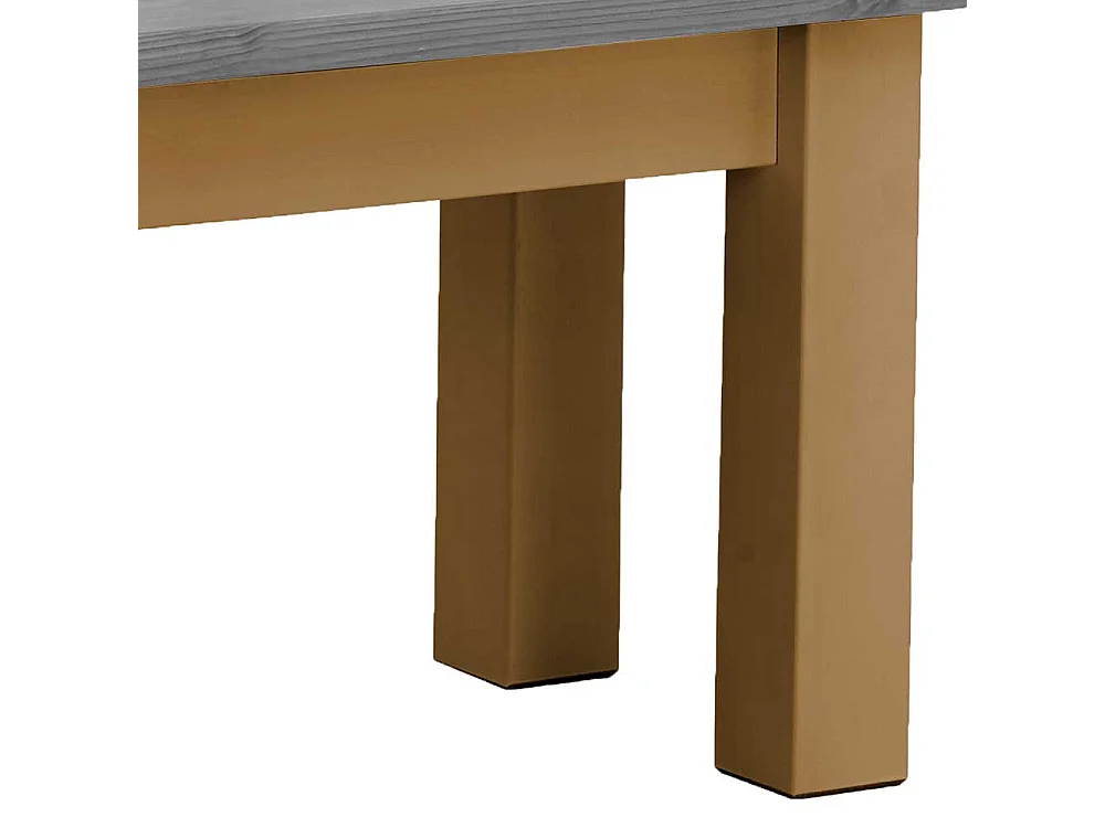 Kiefer Massivholz Küchenbank in Grau und Laugenfarben 90 cm oder 110 cm