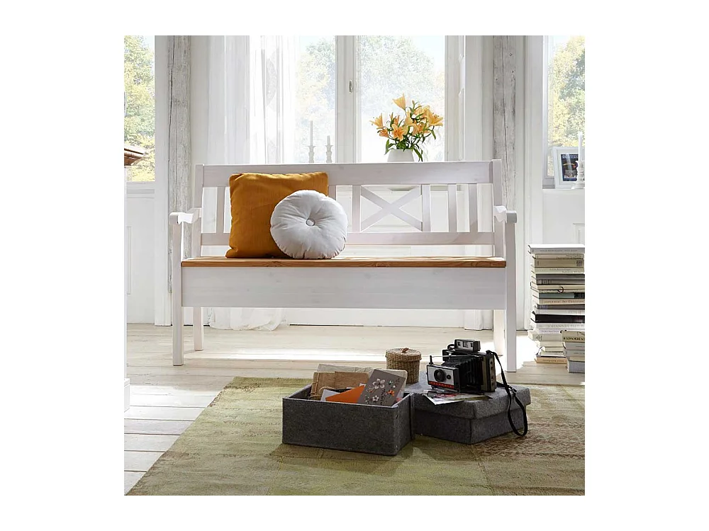 Bank mit Stauraum Landhausstil