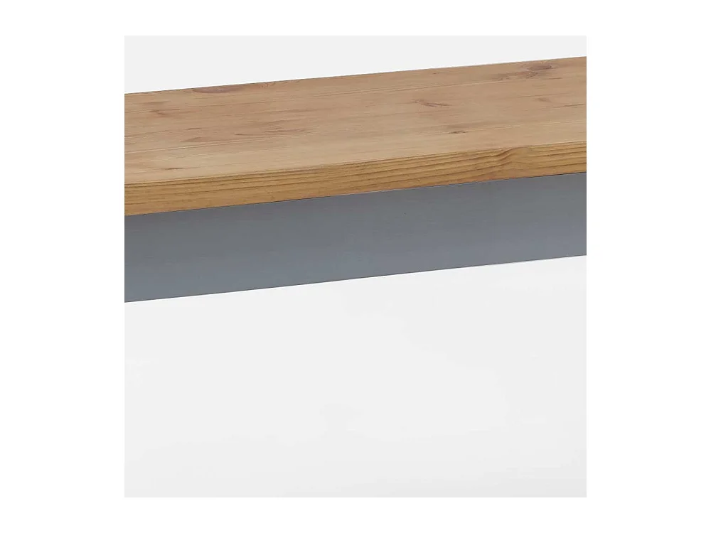 Sitzbank Holz massiv in Kiefer Grau und Laugenfarben 90 oder 110 cm