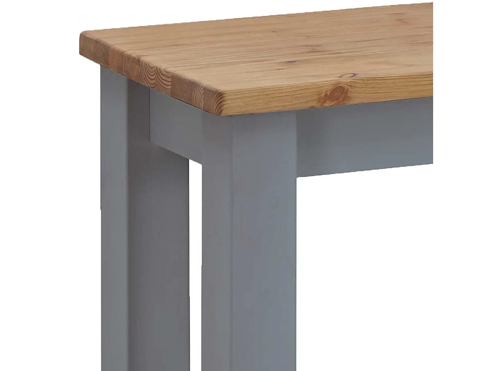 Sitzbank Holz massiv in Kiefer Grau und Laugenfarben 90 oder 110 cm