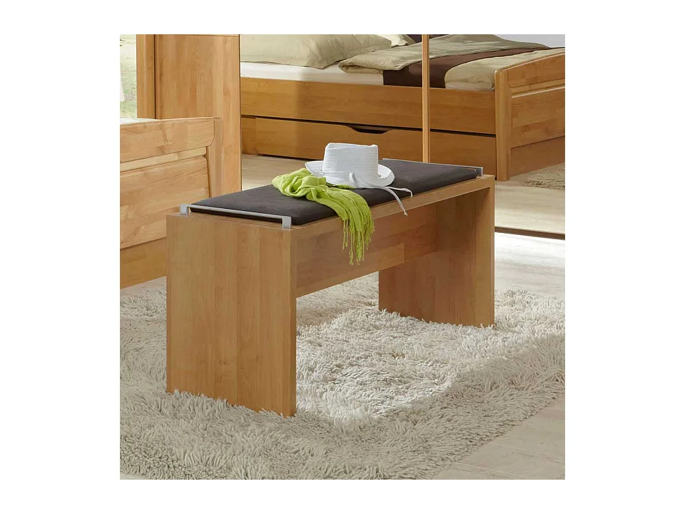 Sitzbank in Holzoptik Erle Braun