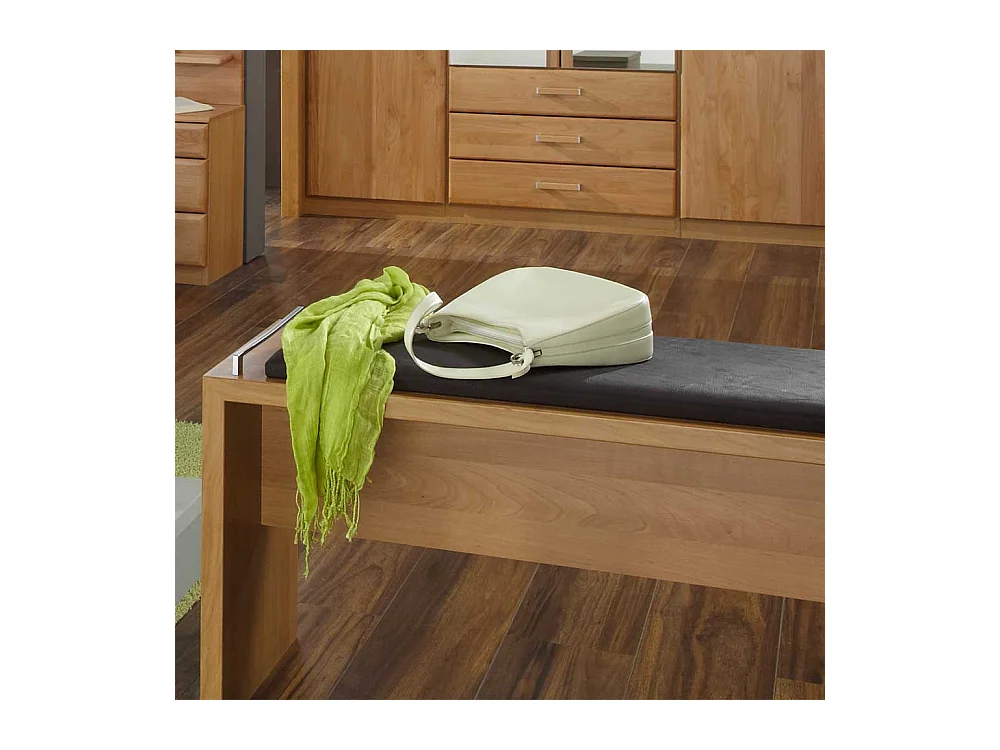 Sitzbank in Holzoptik Erle Braun