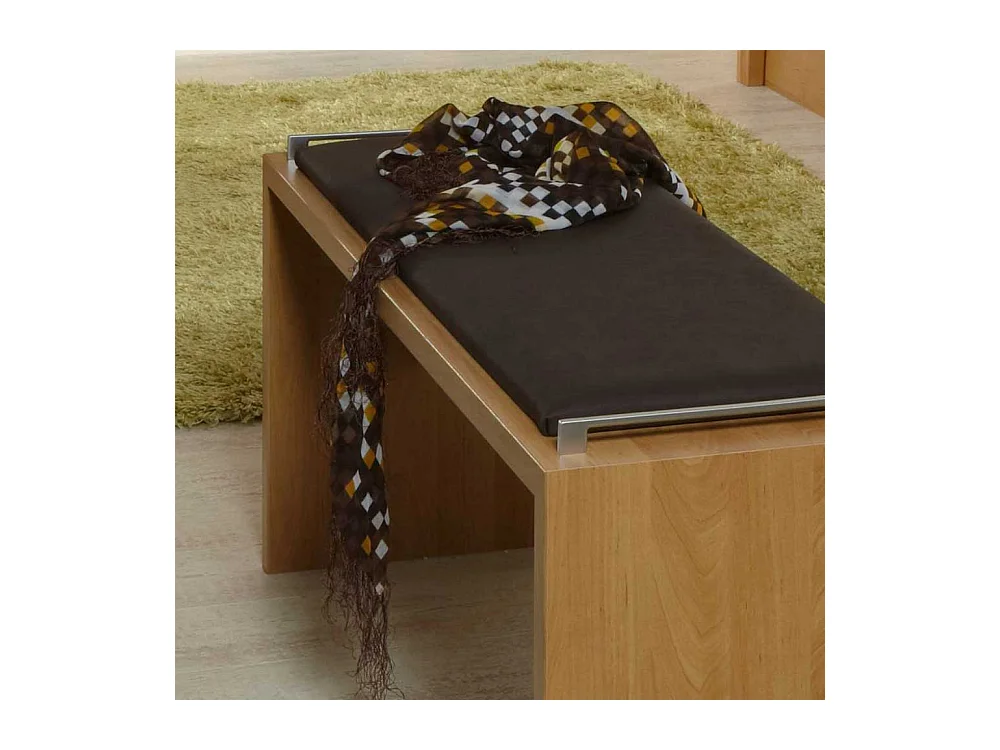 Sitzbank in Holzoptik Erle Braun