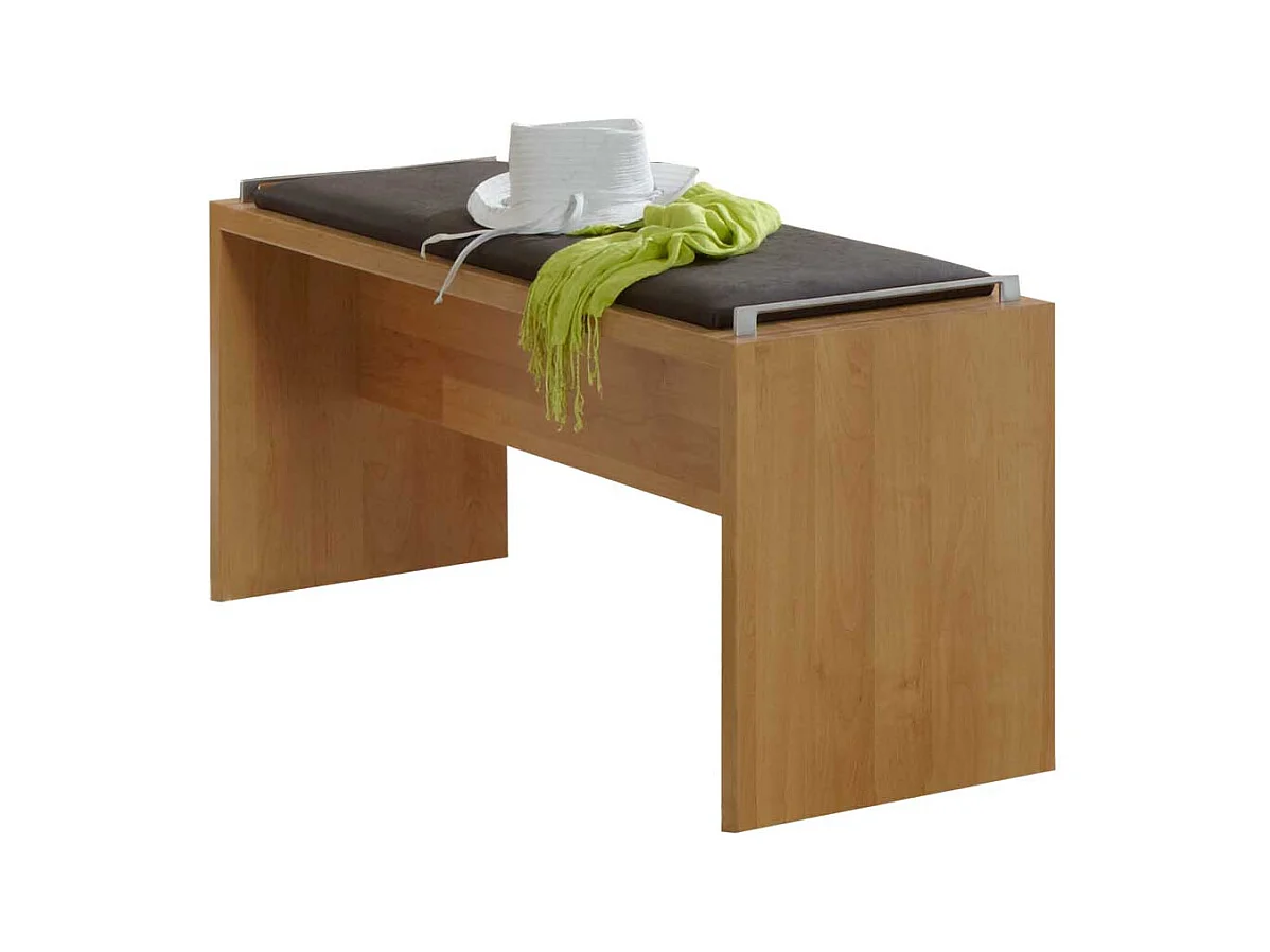 Sitzbank in Holzoptik Erle Braun