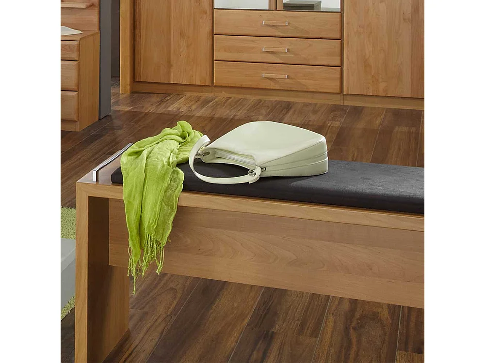 Sitzbank in Holzoptik Erle Braun