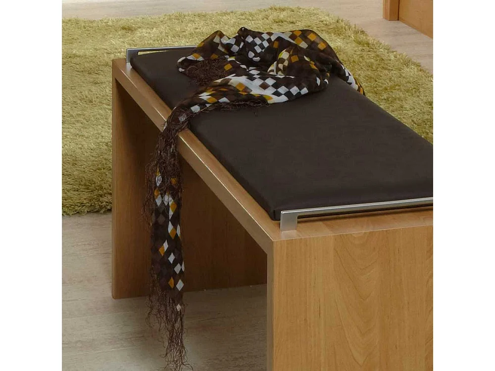 Sitzbank in Holzoptik Erle Braun