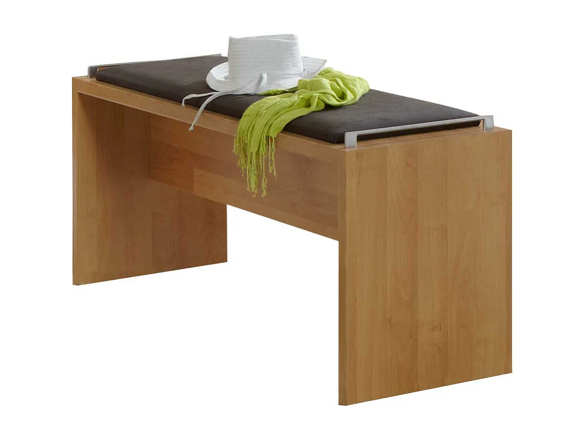 Sitzbank in Holzoptik Erle Braun