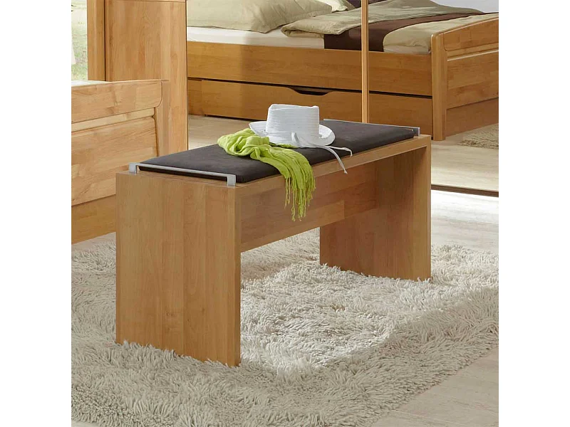 Sitzbank in Holzoptik Erle Braun