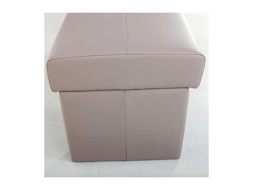 Bank in Grau Kunstleder