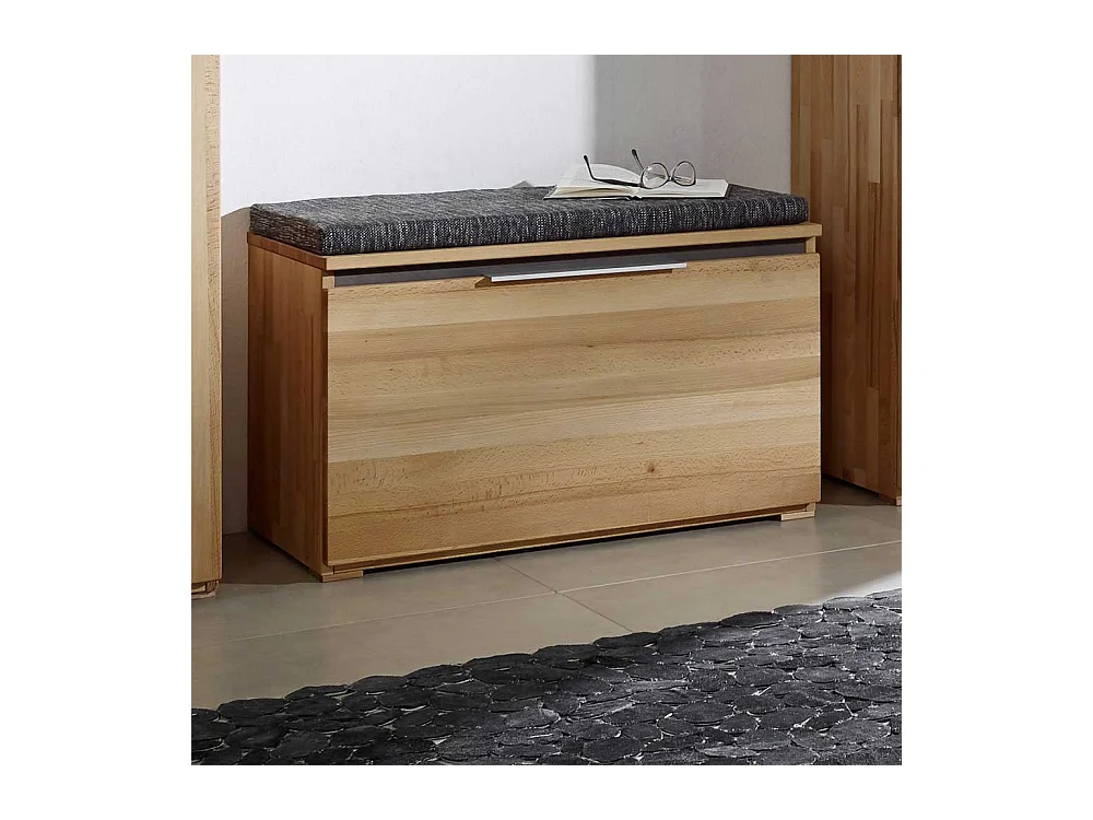 Truhenbank aus Kernbuche Massivholz 80 cm breit