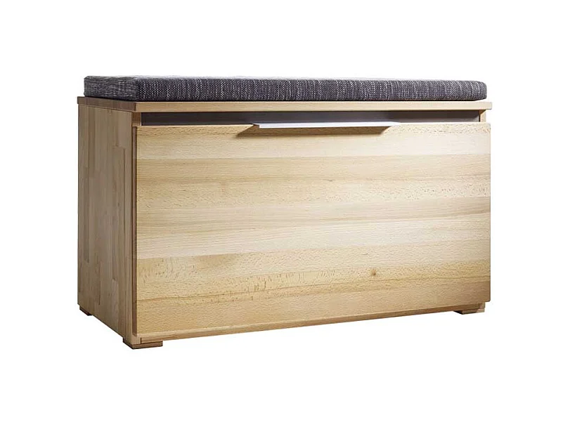 Truhenbank aus Kernbuche Massivholz 80 cm breit