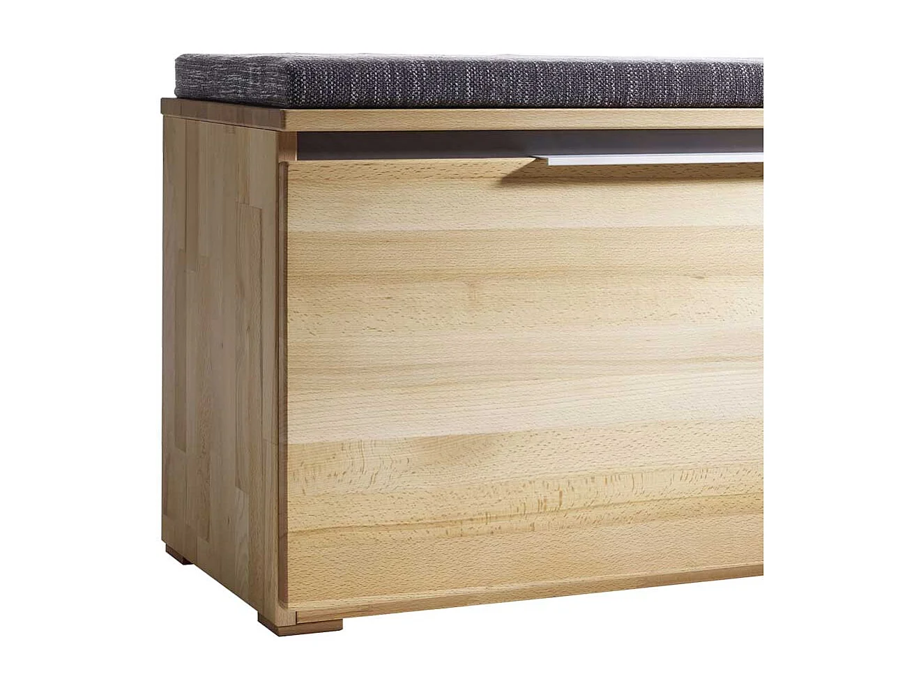 Truhenbank aus Kernbuche Massivholz 80 cm breit