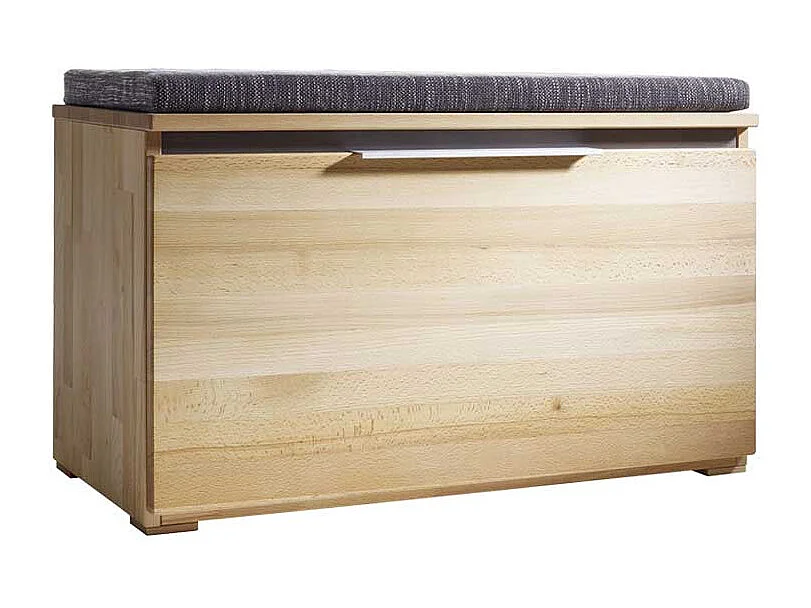 Truhenbank aus Kernbuche Massivholz 80 cm breit