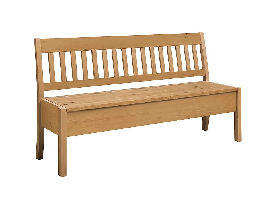 Landhaus Truhenbank aus Kiefer Massivholz