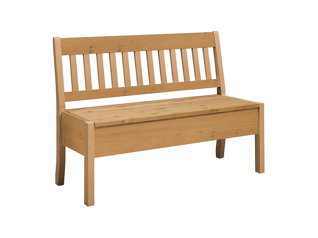 Landhaus Truhenbank aus Kiefer Massivholz