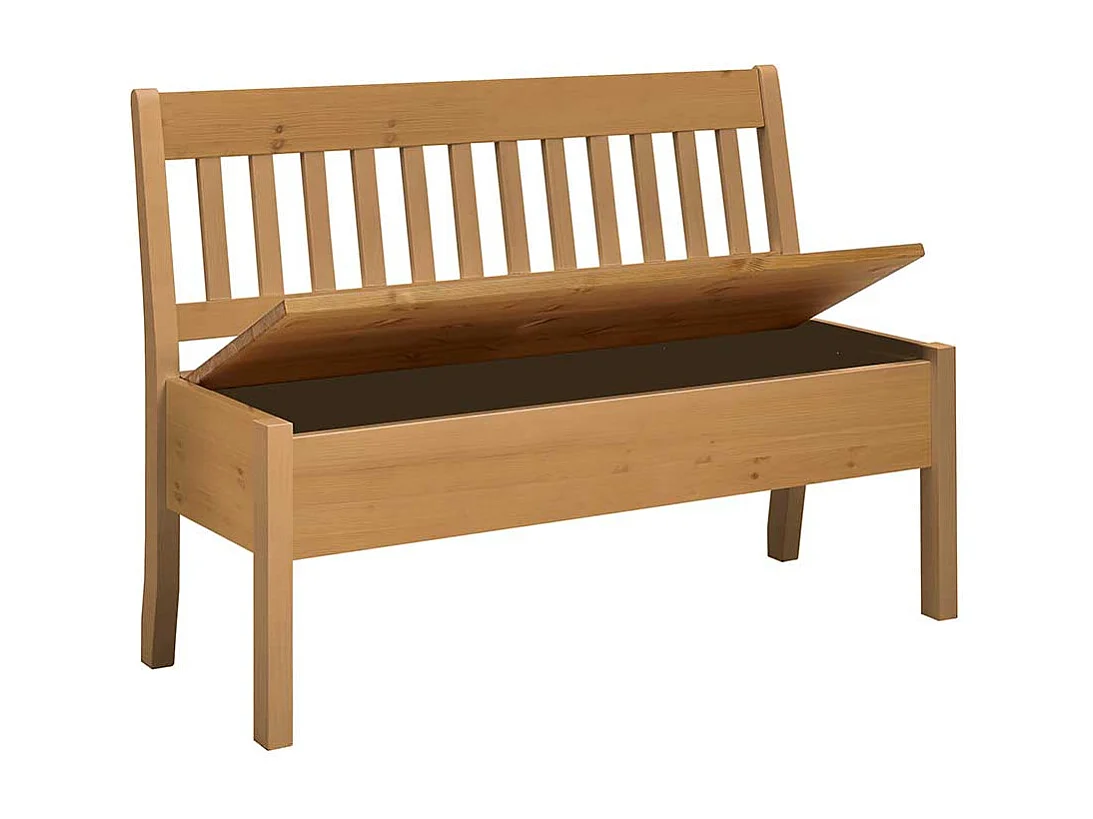 Landhaus Truhenbank aus Kiefer Massivholz