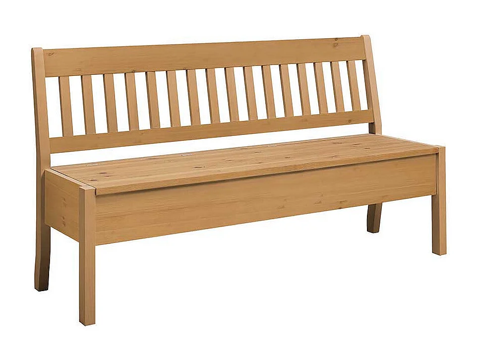 Landhaus Truhenbank aus Kiefer Massivholz