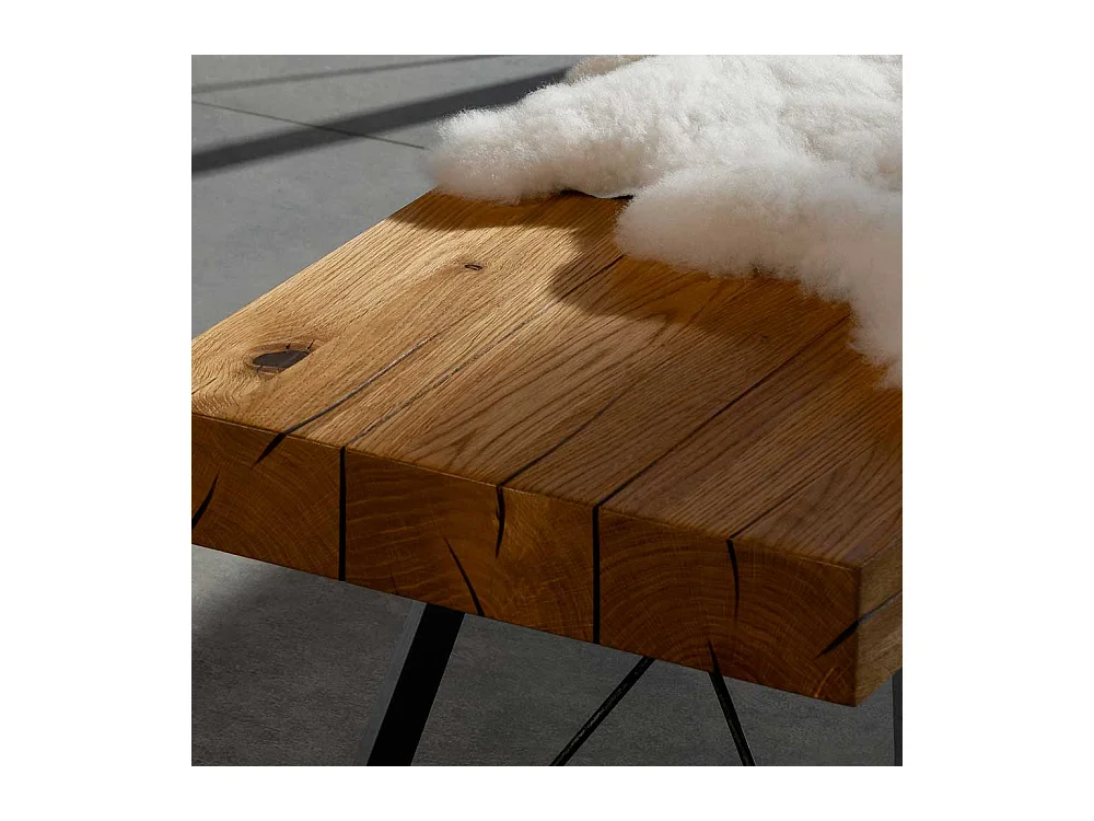 Esszimmerbank mit Metall-Bügelgestell Industrial Style