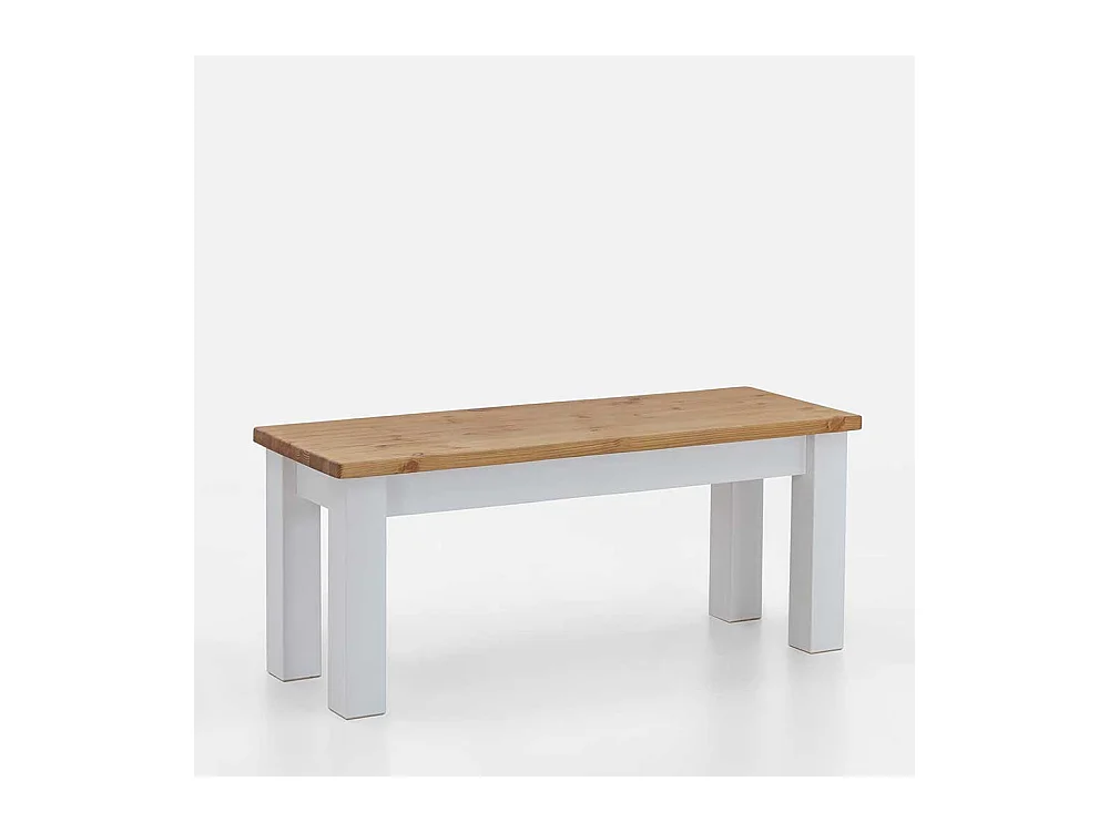 Esstischbank Kiefer zweifarbig aus Massivholz Landhausstil