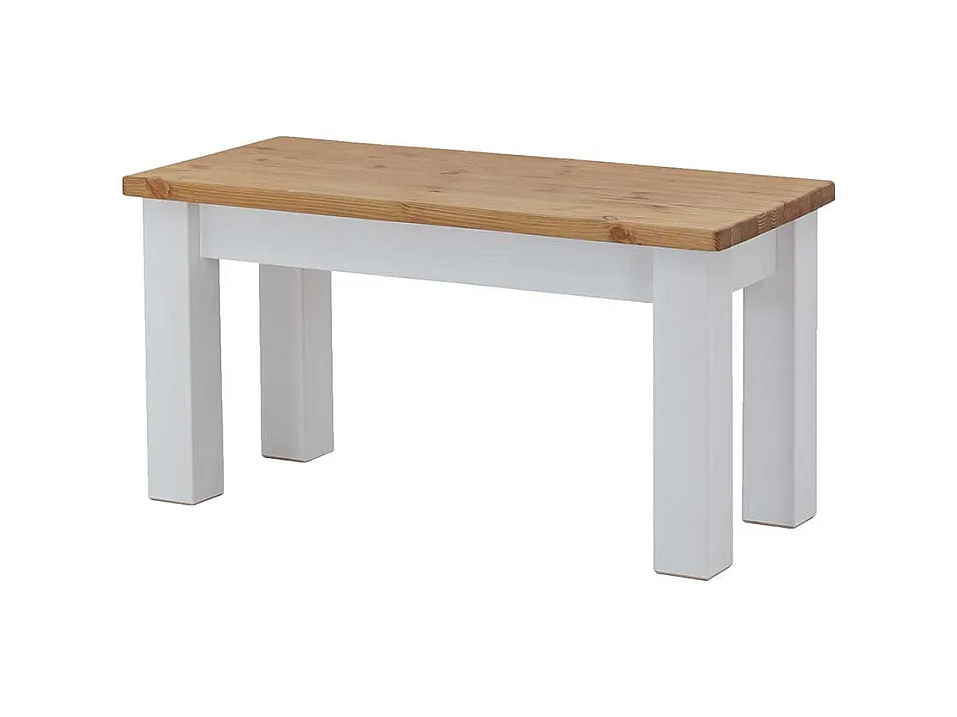 Esstischbank Kiefer zweifarbig aus Massivholz Landhausstil