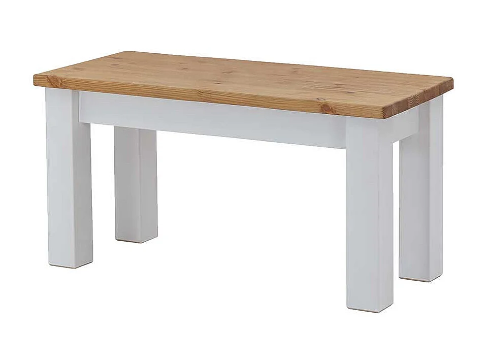 Esstischbank Kiefer zweifarbig aus Massivholz Landhausstil