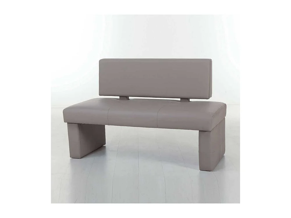 Sitzbank mit Rückenlehne Kunstleder