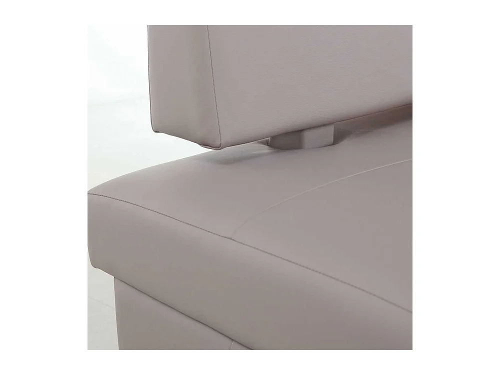 Sitzbank mit Rückenlehne Kunstleder