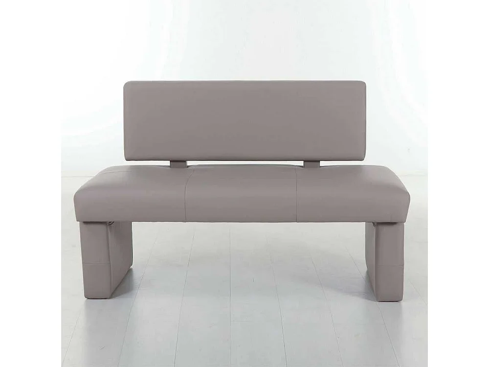 Sitzbank mit Rückenlehne Kunstleder