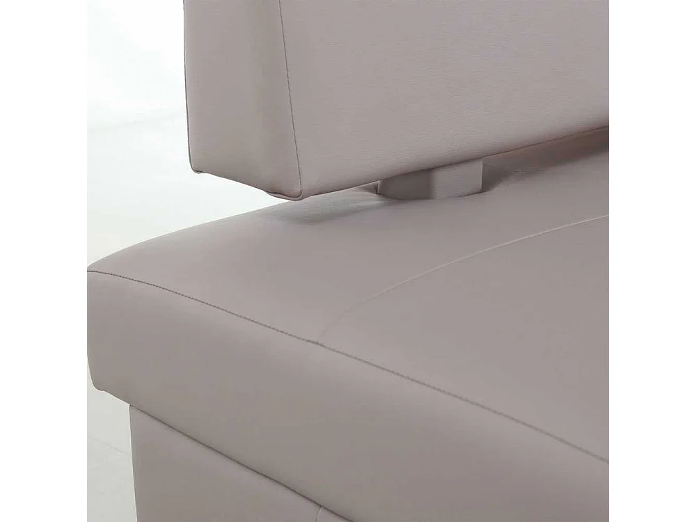 Sitzbank mit Rückenlehne Kunstleder