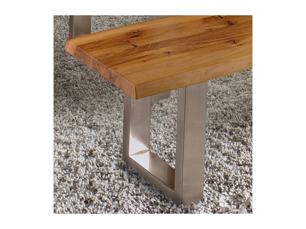 Esszimmerbank mit Baumkante Metallgestell