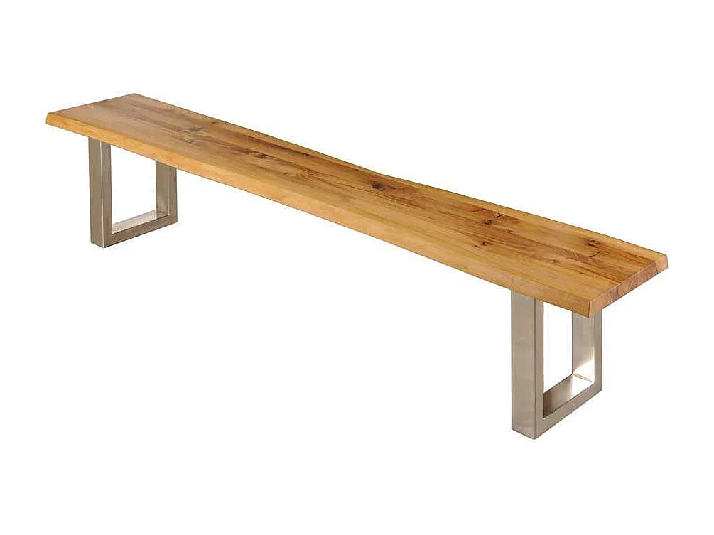 Esszimmerbank mit Baumkante Metallgestell