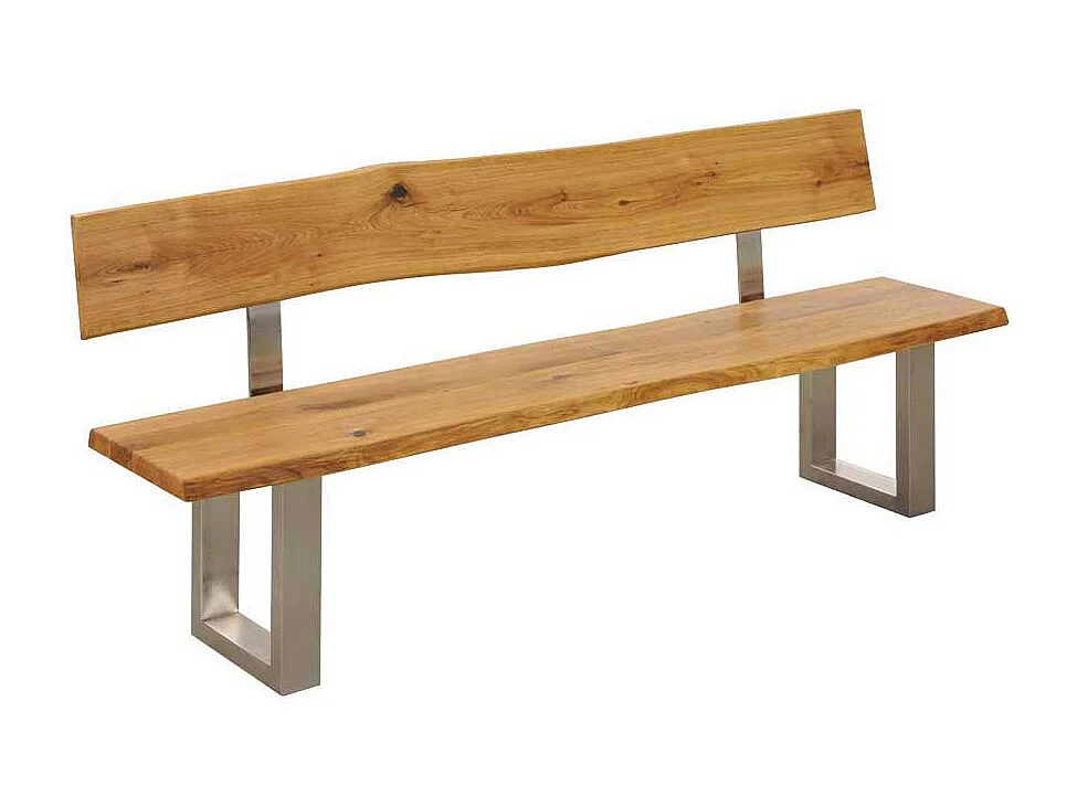 Essbank mit Baumkante Rückenlehne