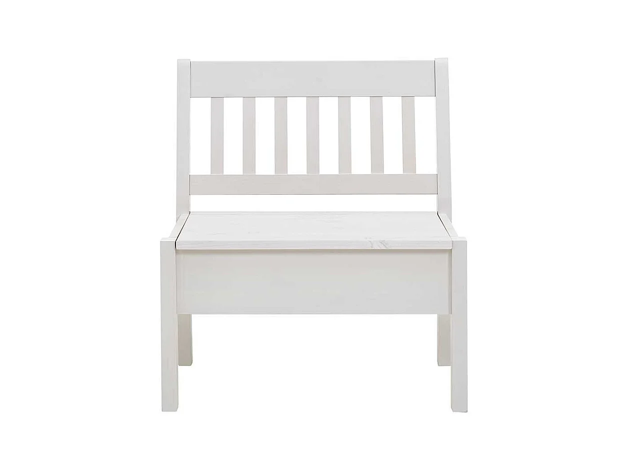 Küchenbank in Weiß Kiefer massiv Truhe