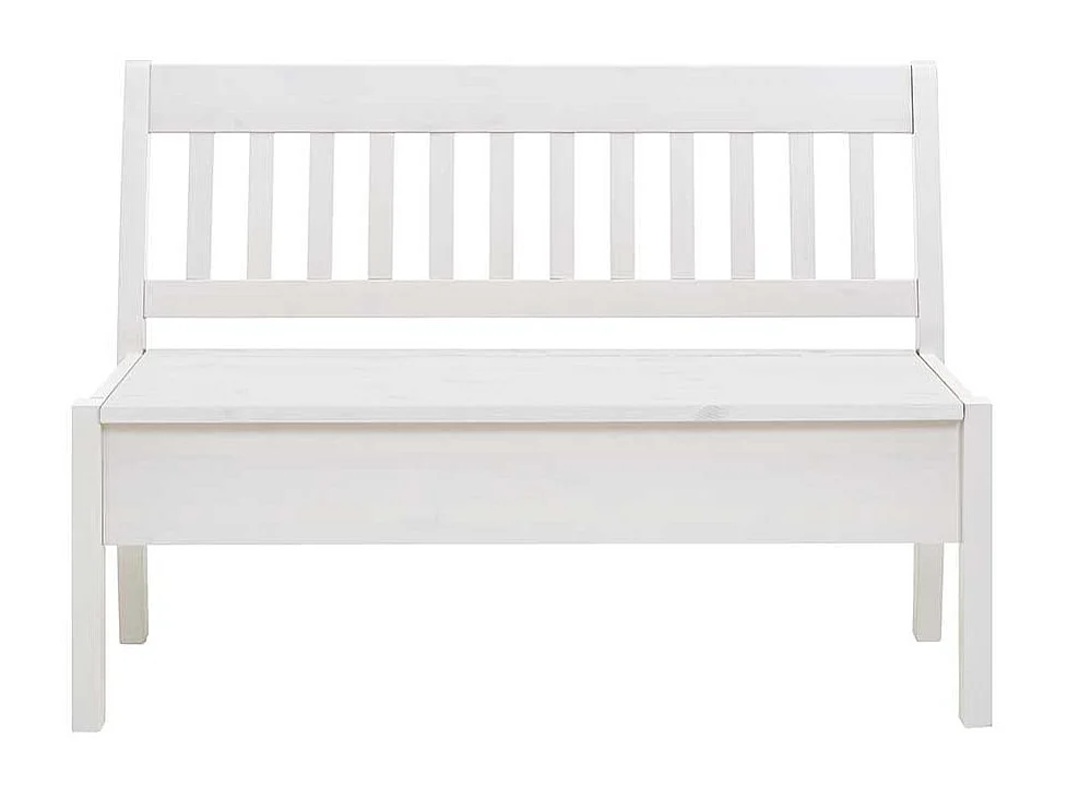 Küchenbank in Weiß Kiefer massiv Truhe