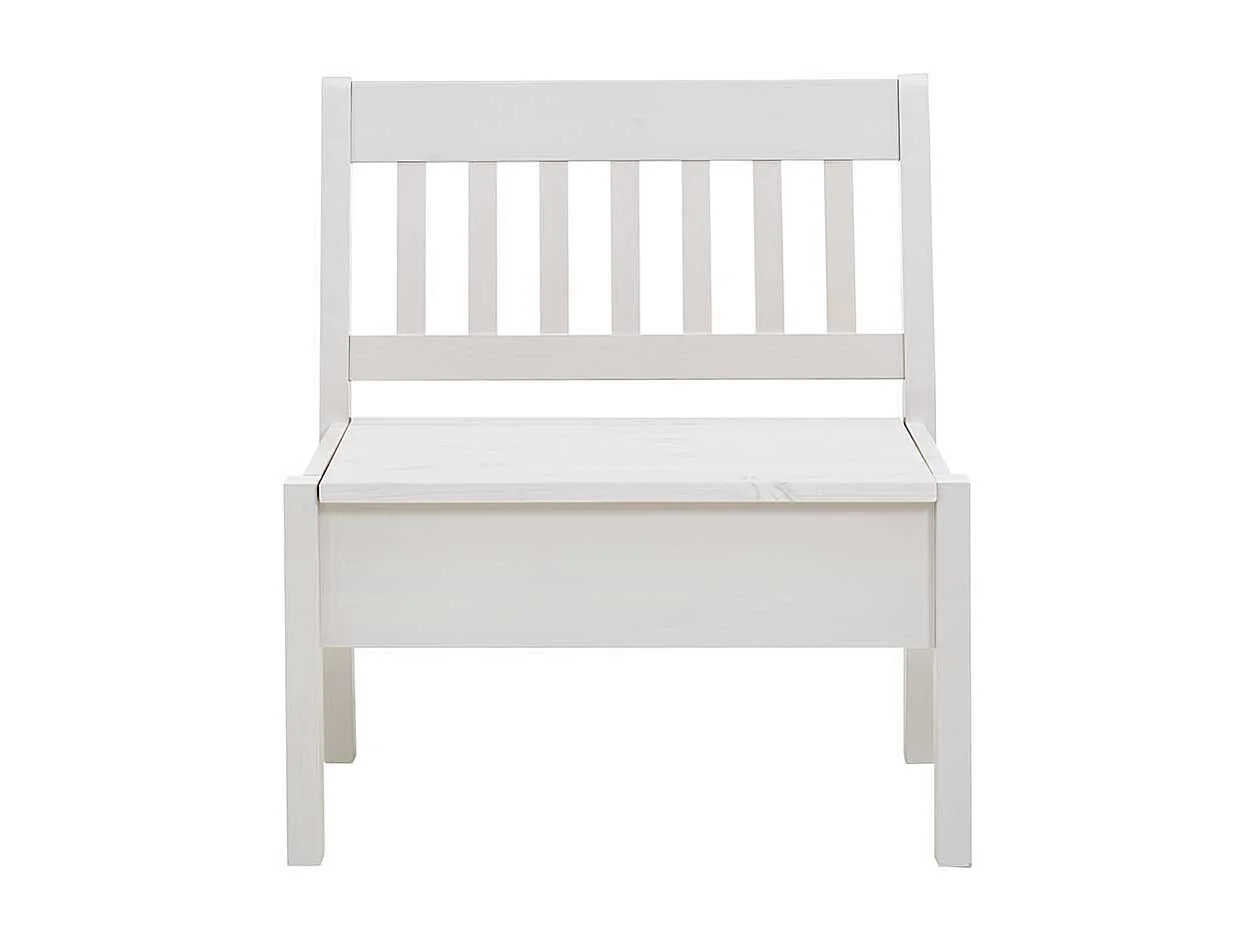 Küchenbank in Weiß Kiefer massiv Truhe