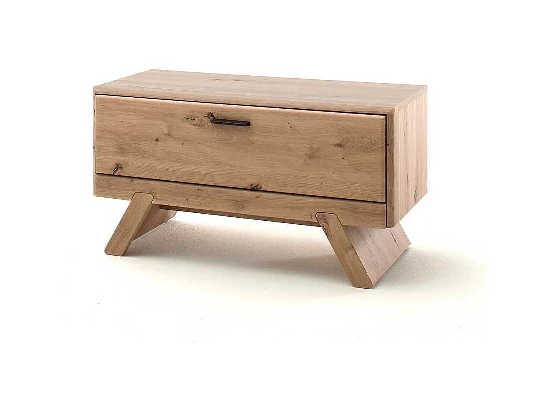 Garderobensitzbank in Eichefarben und Dunkelgrau Klappe