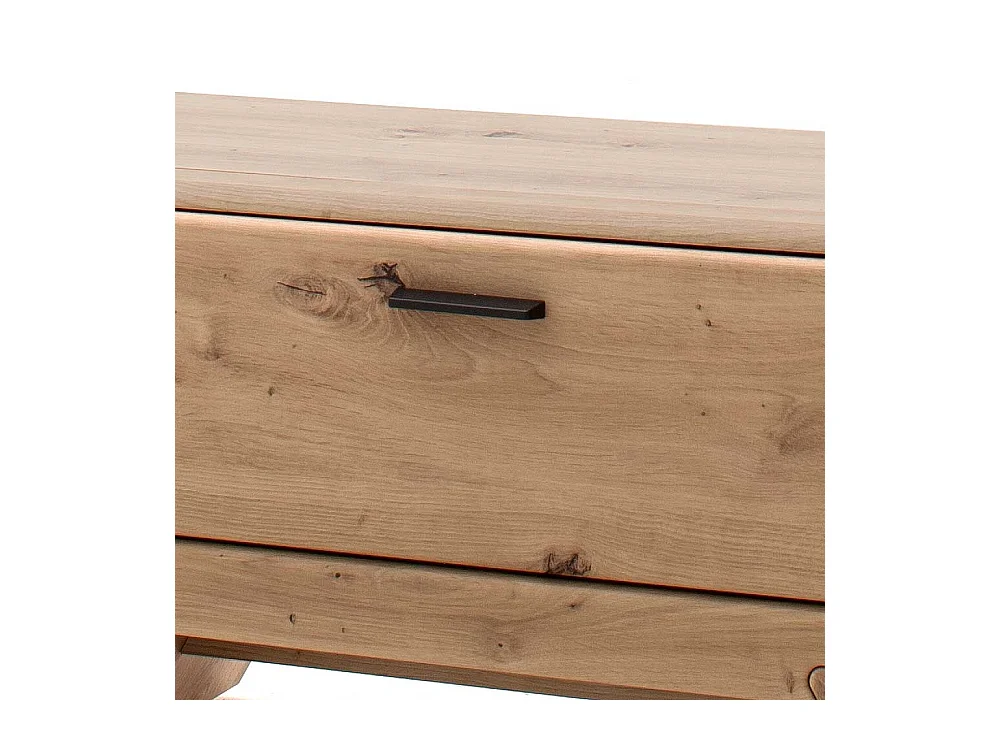 Garderobensitzbank in Eichefarben und Dunkelgrau Klappe