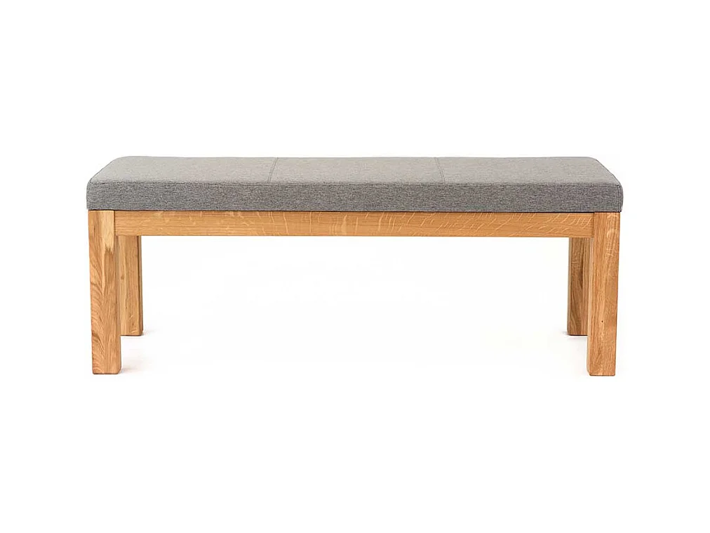 Eßtischbank aus Eiche Massivholz Webstoff