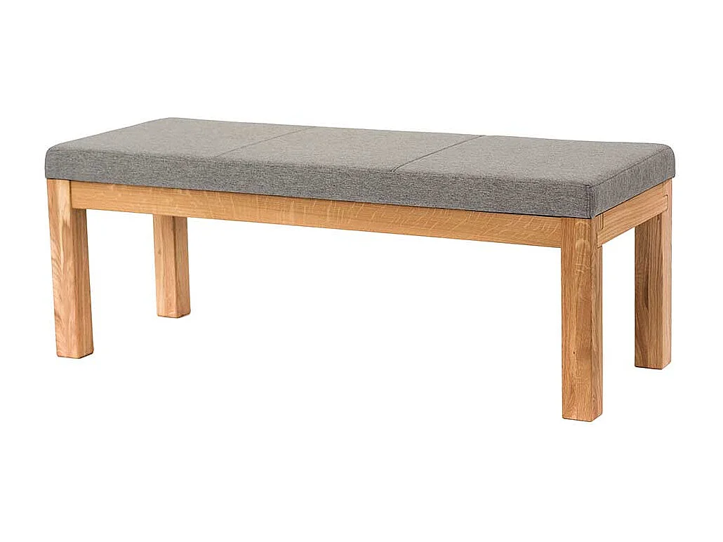 Eßtischbank aus Eiche Massivholz Webstoff