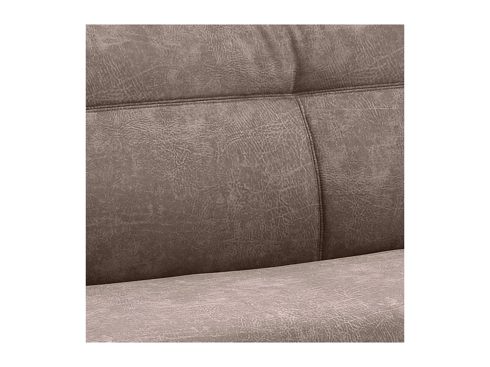 Esszimmersitzbank in Beige Microfaser Bügelgestell aus Edelstahl