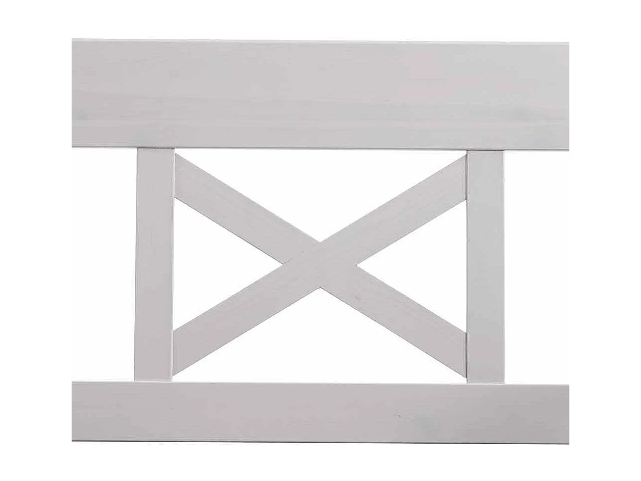 Essbank mit Stauraum Weiß Kiefer massiv