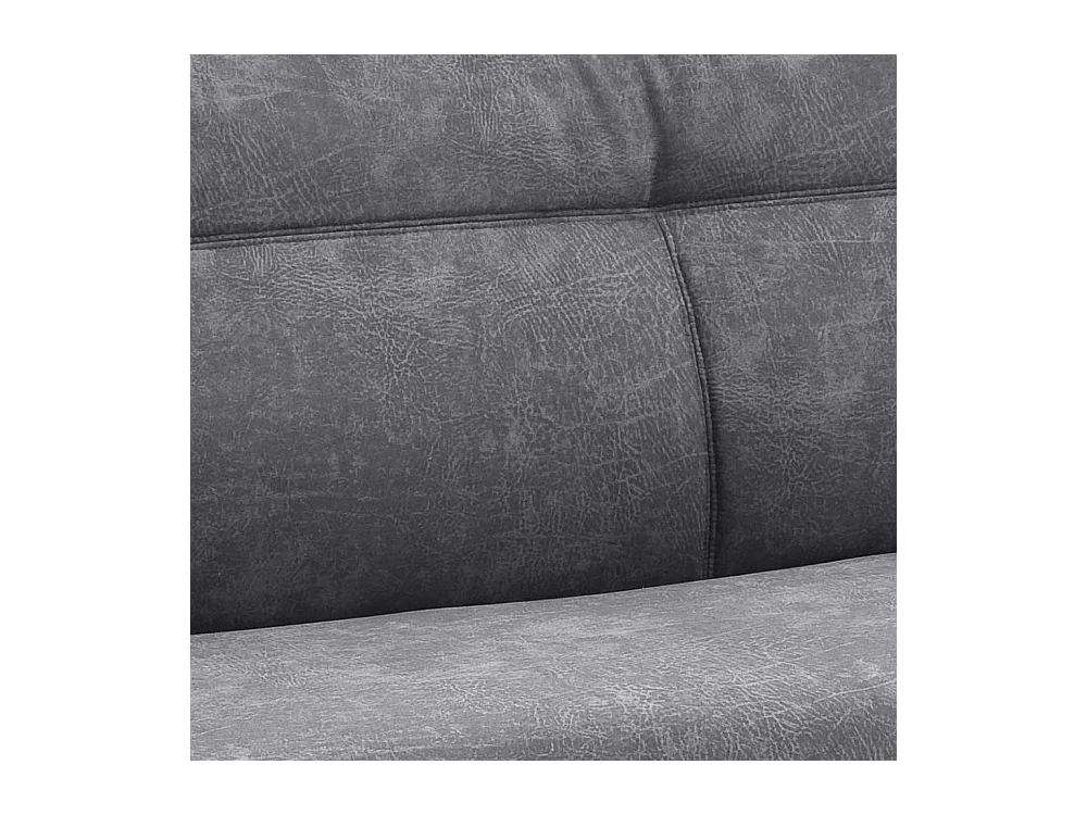 Esszimmer Sitzbank in Anthrazit Microfaser Bügelgestell aus Edelstahl