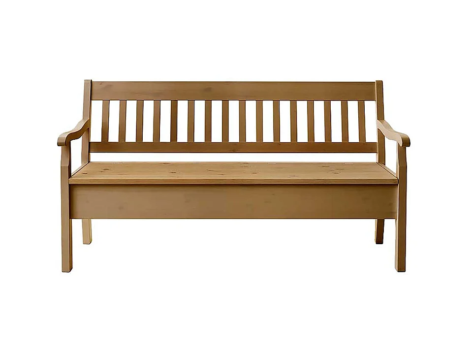 Esszimmerbank mit Stauraum Kiefer Massivholz