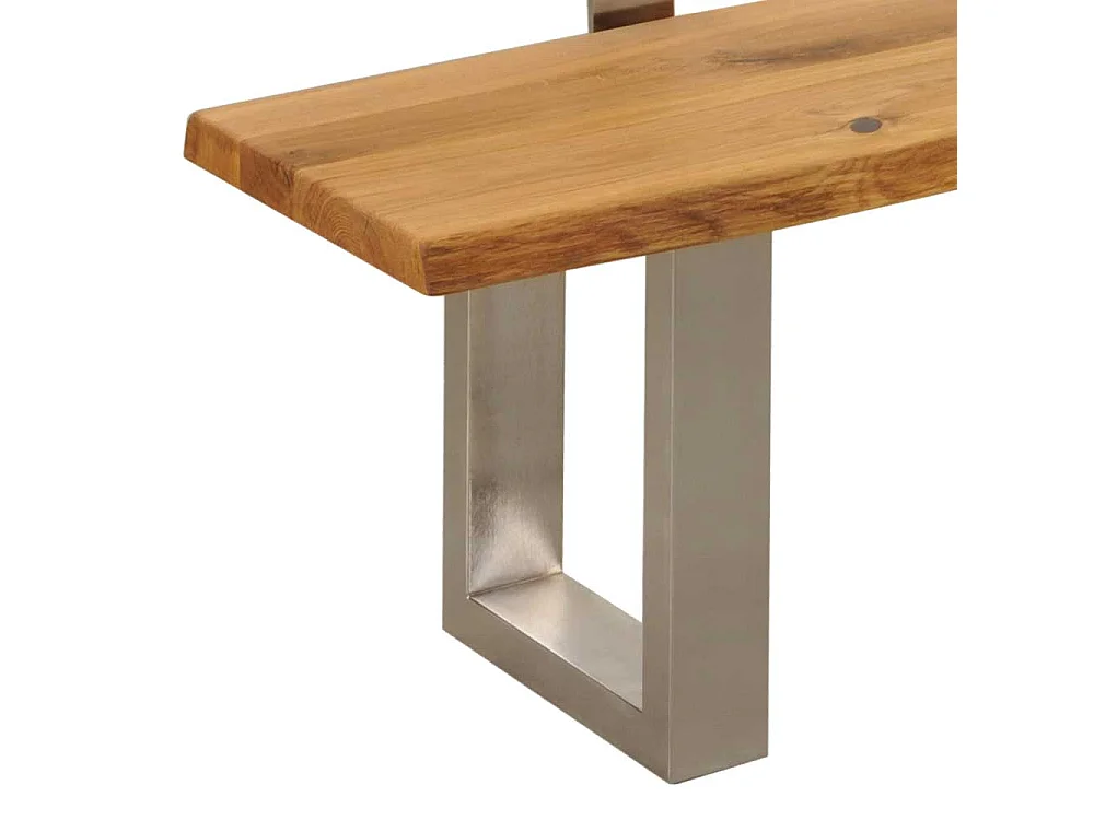 Essbank mit Baumkante Rückenlehne