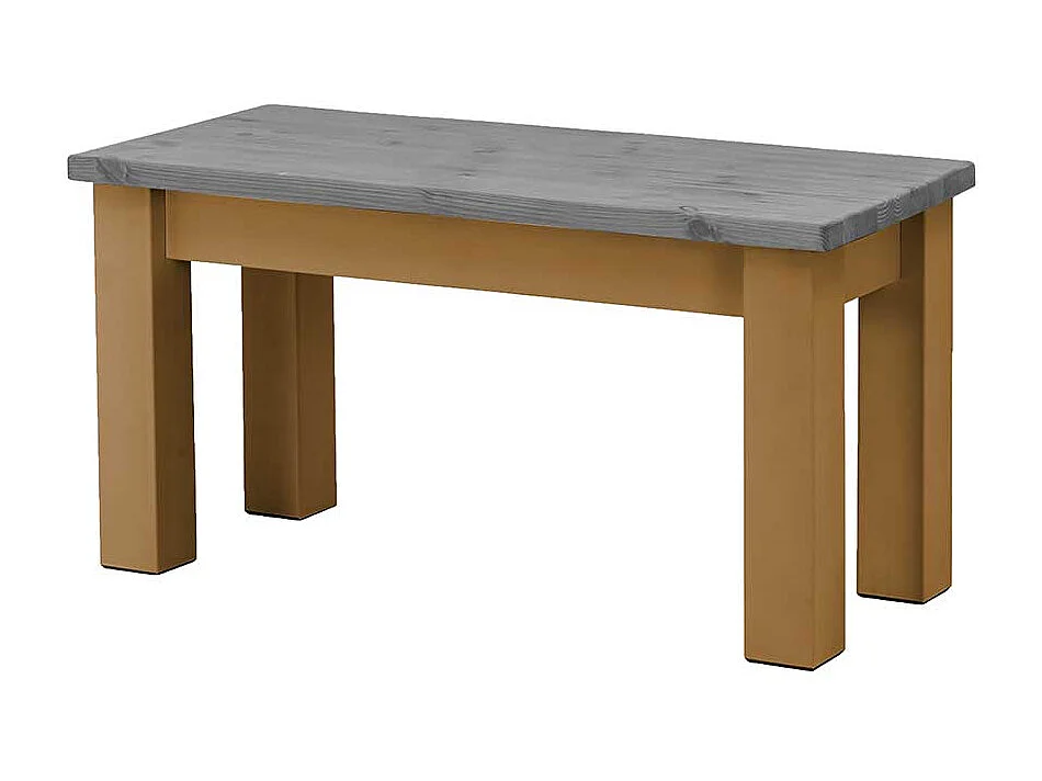 Kiefer Massivholz Küchenbank in Grau und Laugenfarben 90 cm oder 110 cm